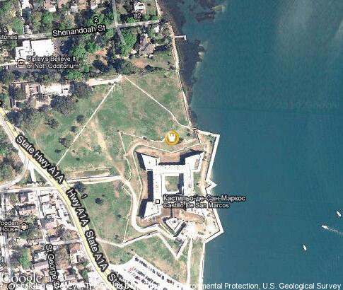 map: Castillo de San Marcos