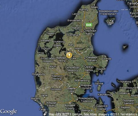 map: Denmark, business tourism