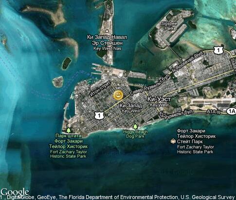 map: Gay Carnival, Key West