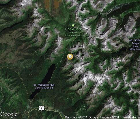 map: Glacier National Park