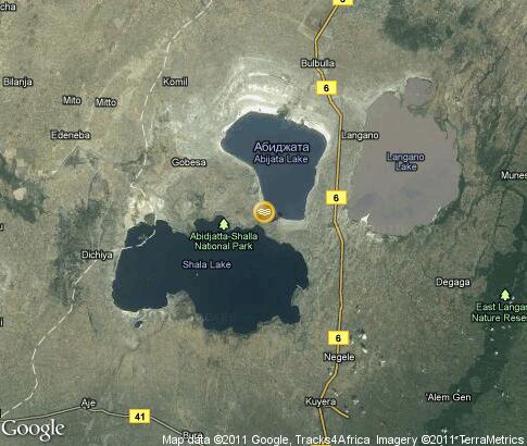 карта: Озера Абията и Шалла