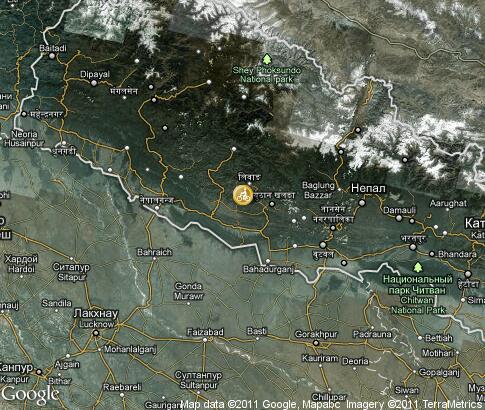 map: Nepal, biking