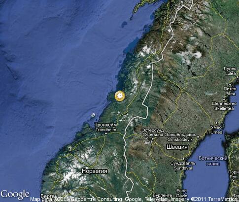 map of norway and surrounding countries. map: polar lights in norway