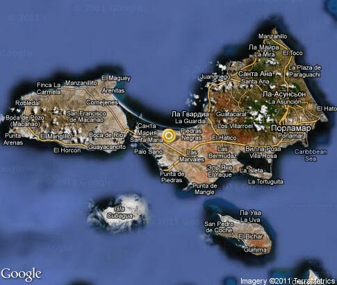 map: Isla Margarita